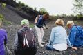 Volcanoes and lava flows